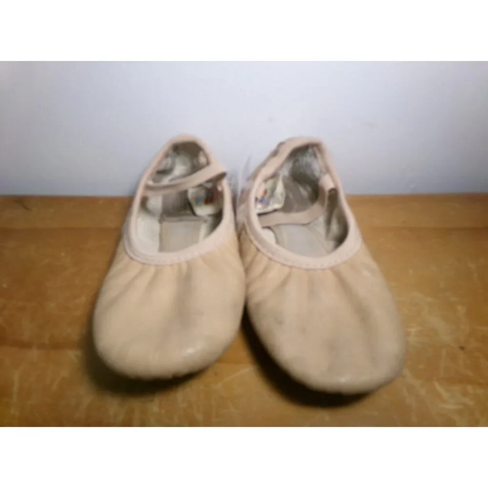Dance Ballet Shoes Revolution Child 2M Leather Split Sole Stretch